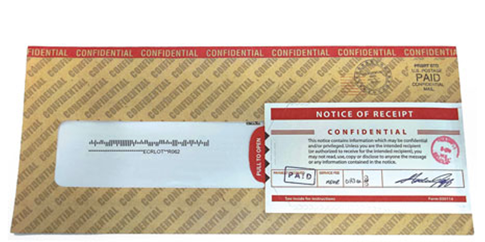 Check Out This Direct Mailer Example Of A Confidential Envelope